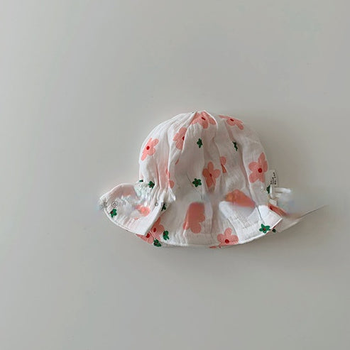 Wholesale Cotton Card Cute Fruit Print Bucket Hat